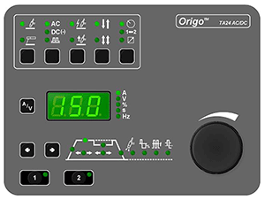 Аппарат для аргонодуговой сварки ESAB Origo Tig 4300iw AC/DC панель управления TA24